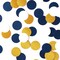 Navy Blue, White, and Gold Confetti for Birthday Parties – Glitter Paper Sprinkles, Biodegradable Round Table Confetti for Boys, Graduation, Weddings, Baby Showers, and Parties, 300 Pieces